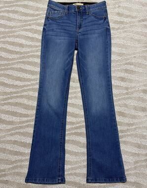 Democracy “Ab”solution Bootcut Women's Med Blue Jeans MR Stretch Size 2 27x31